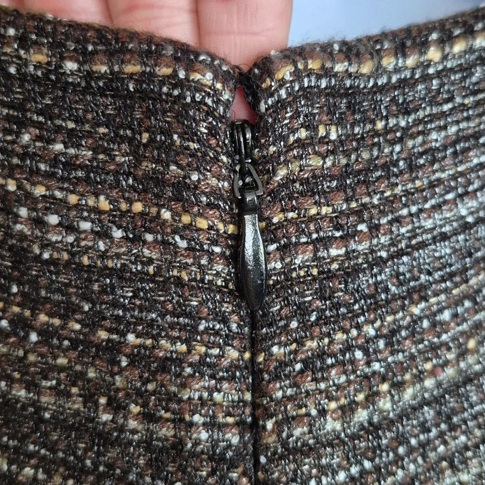 Anthropologie Moulinette Soeurs Glissade dress black metallic tweed size 6 - Picture 12 of 15